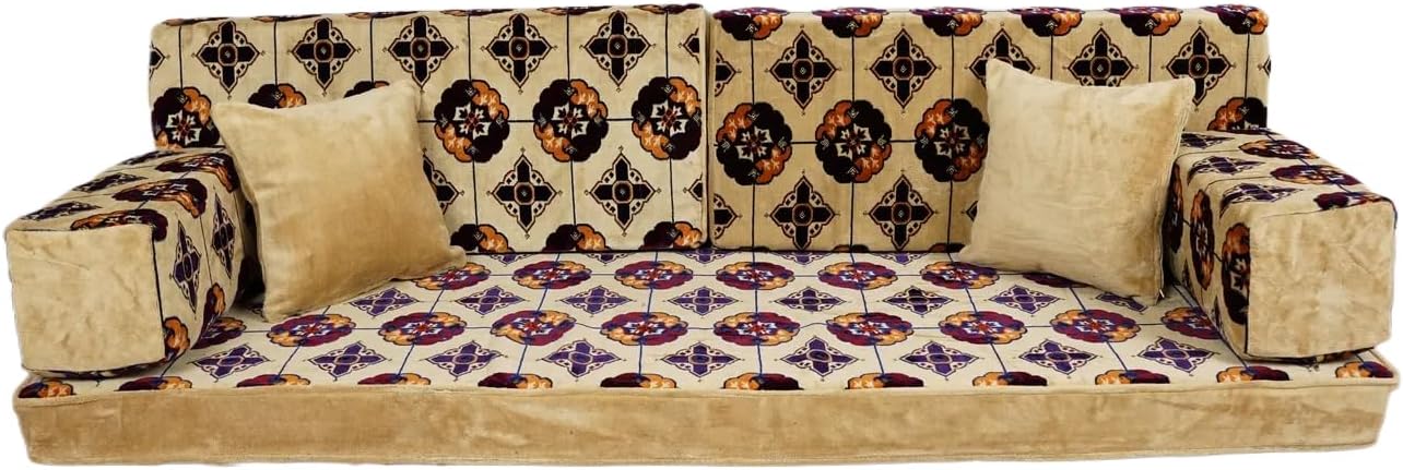 arabicsofa Traditional Floor Majlis Cushions – Modular Diwan Sectional Seating