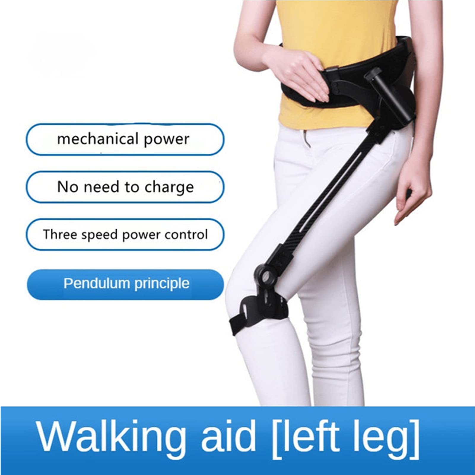 Sprzęt do chodzenia Bioniczna siła ciała Pomoce do chodzenia Udar Hemiplegia Chodzik Trening rehabilitacyjny kończyn dolnych Trening chodzenia po nogach (mały lewy)