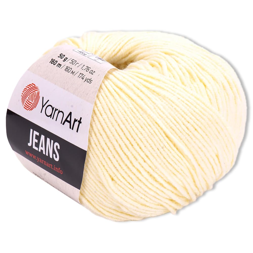 Frida's Wollhaus YarnArt Amigurumi Baby Yarn - 50 g - Jeans - Knitting and Crochet - Pastel Colors - 63 colors (86, pastel yellow) โ image 1