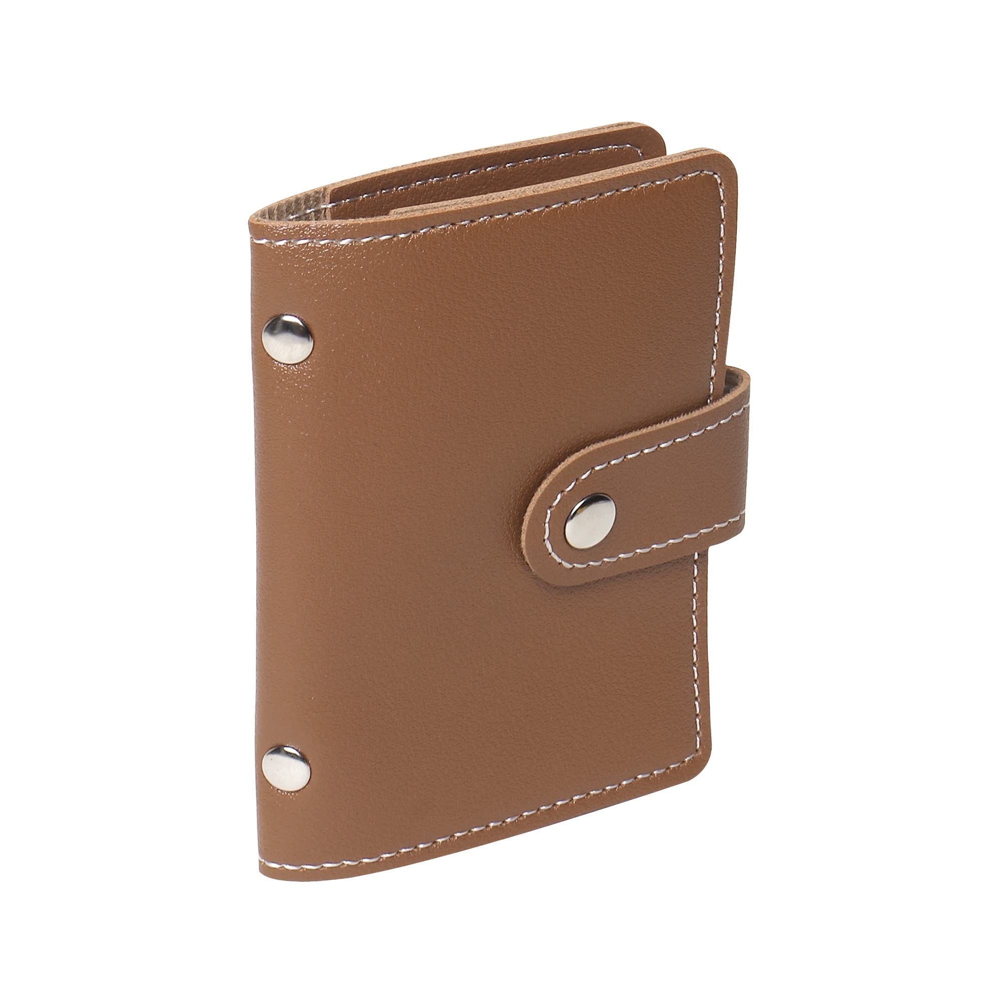 Brown Premium Leather 26 Slots Credit/Debit/ATM Card Holder for Men & Women-image-29