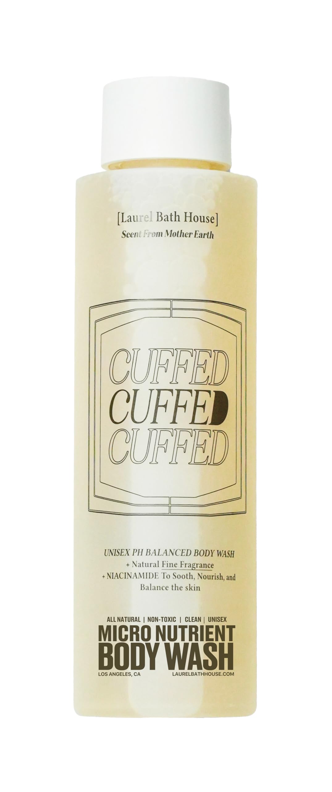 Nutrient-Rich Body Wash Cleanse Nourish Strengthen Skin with Niacinamide Free From Parabens Sulfates Phthalates 250 ml Cuffed Medium