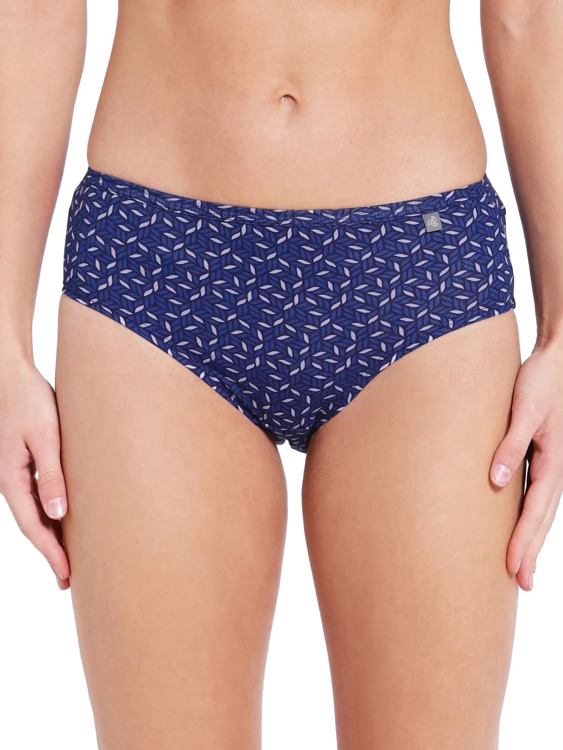 Jockey1406 Women's High Coverage Super Combed Cotton Mid Waist Hipster with Concealed Waistband and Stay Fresh Treatment (Pack of 5_Colors & Prints May Vary)