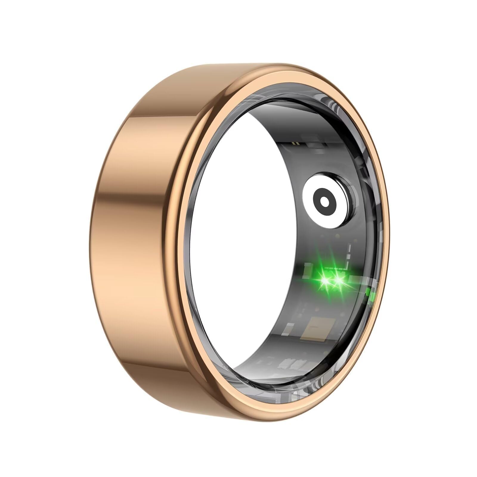 Smart Ring Fitness Tracker Smartringe für Herren Damen Smart Ring Android Smartring Fitnessring Schlaftracker Gesundheitsring Herren Schrittzähler Fitnesstracker Pulsmesser Sport Rosegold Schwarz
