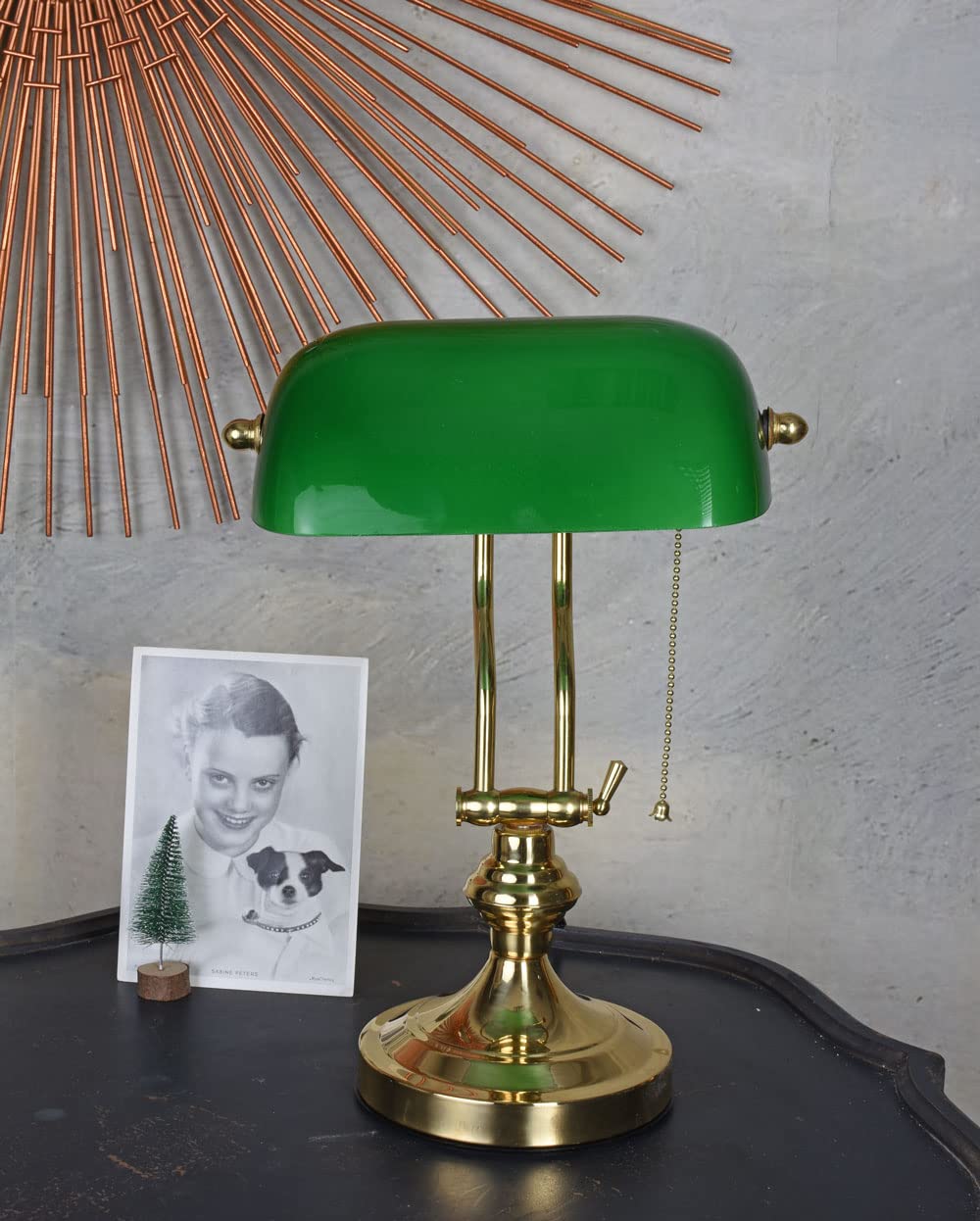 Nostalgische Schreibtischlampe im Art Nouveau Bibliothekslampe (ohne Leuchtmittel) xcl114 Palazzo Exklusiv