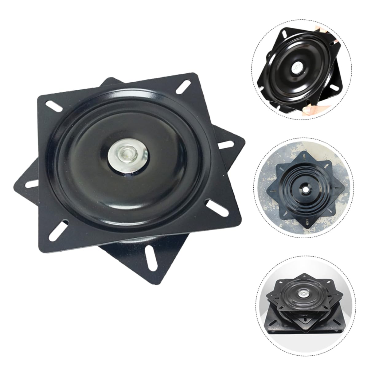 Cabilock Swivel Bar Chair Turntable Furniture Base Recliner Chair Swivel Plate Swivel Plate for Bar Stool Boat Seat Mount Swivel Furniture Replacement Swivel Plate for Recliner Chair