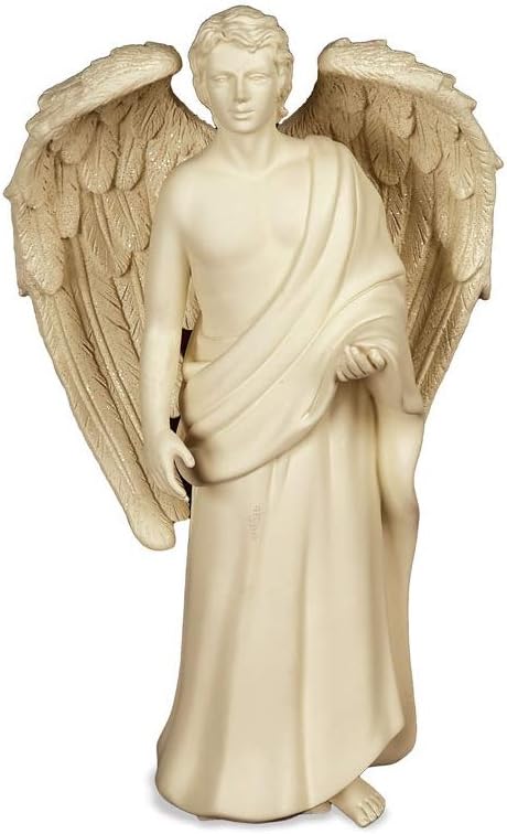 AngelStar 9-Inch Male Angel Figurine, Noble Presence