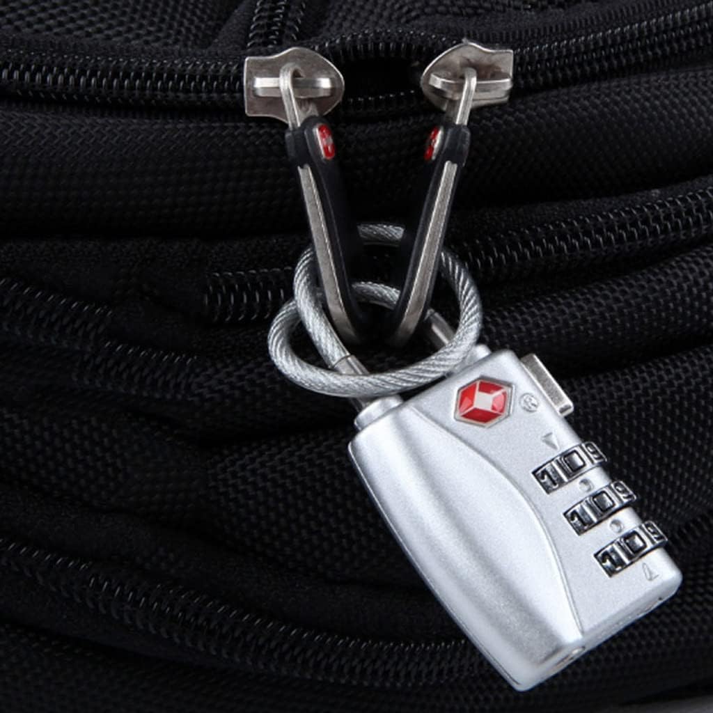 Customs Lock Zinc Alloy Digital Travel Luggage Password Lock Gym Padlock Random Color (Color : A) (D)