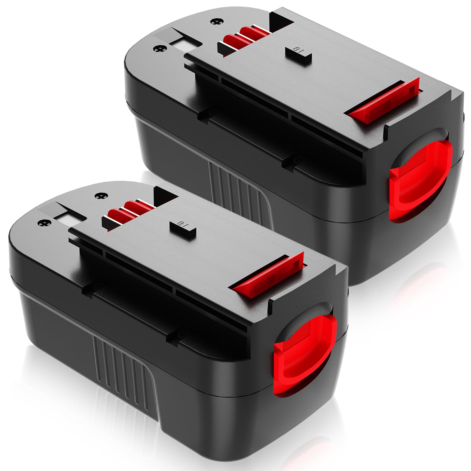 2Pack 18V 3.6Ah Replacememnt for Black and Decker 18V Battery HPB18 Compatible with Black and Decker 18 Volt Battery Ni-Mh 244760-00 A1718 FS18FL FSB18 Firestorm Cordless Tools