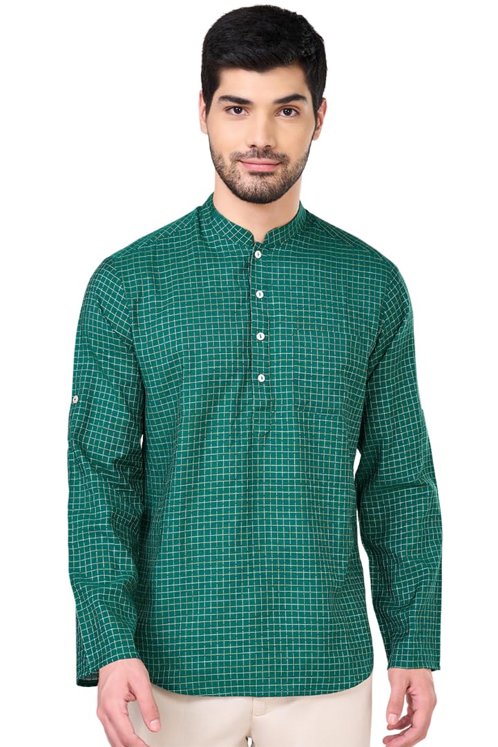 indus route by pantaloons Men's Cotton Regular Kurta-picture-23