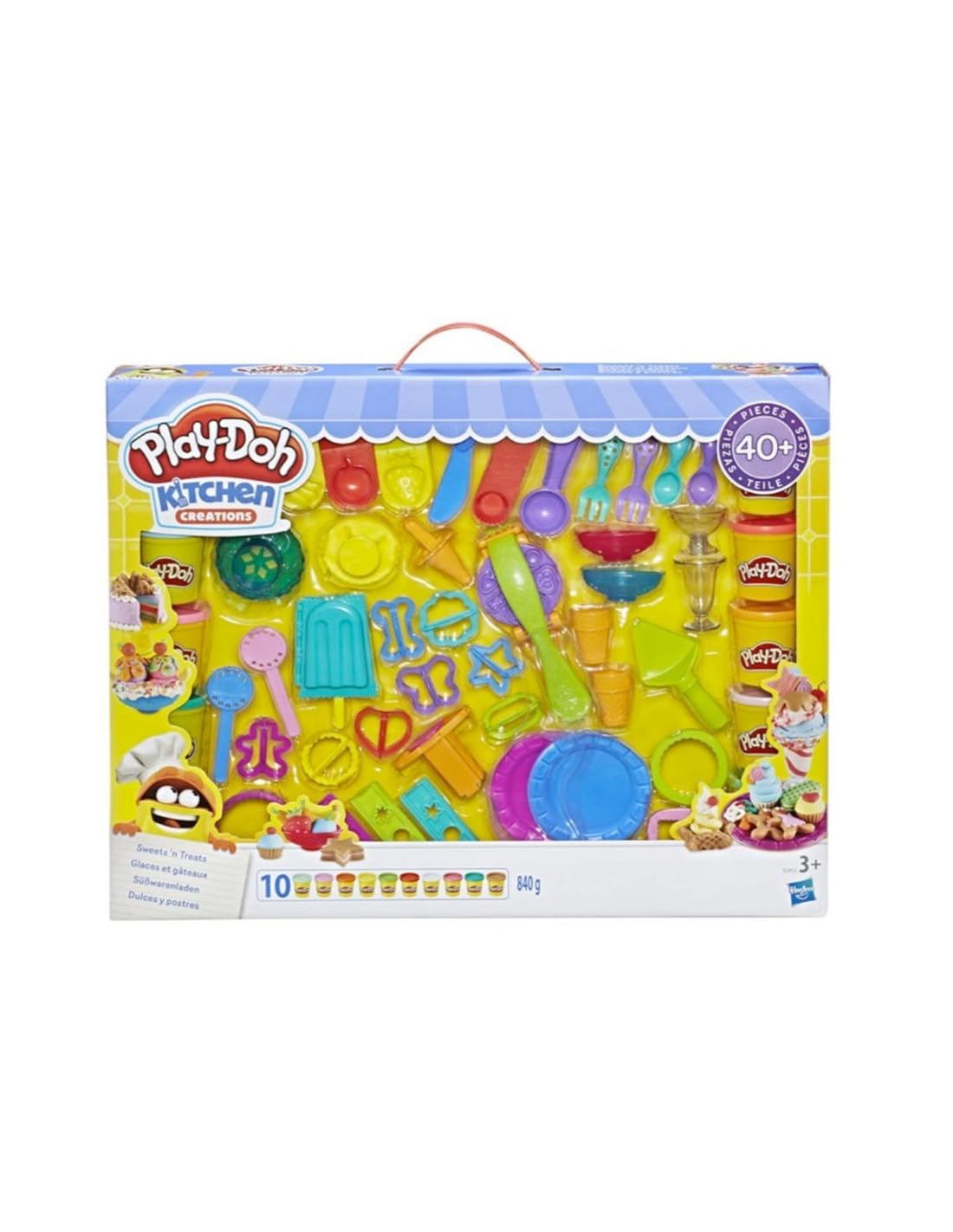 Play-Doh Kitchen Creation Sweets'n Treats Sweets and Treats 10 Jars E2412 40 + Pieces