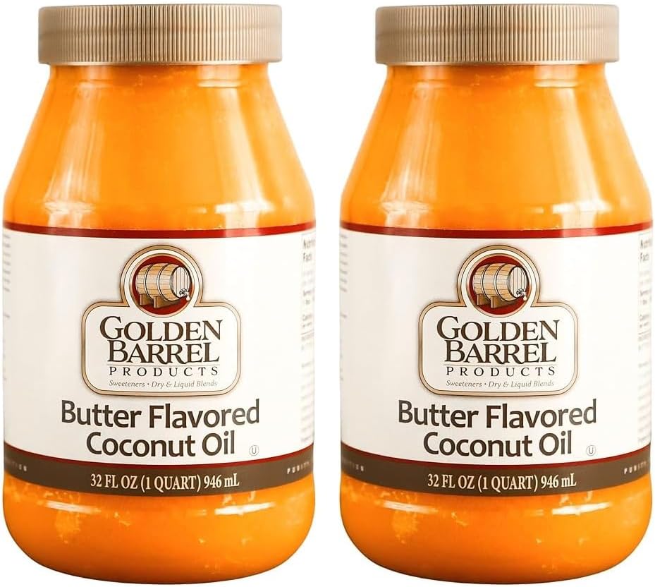 Golden Barrel Butter Flavored Coconut Oil (32 oz.) 2 Pack