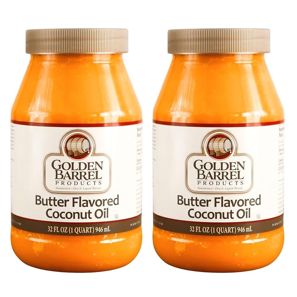 Golden Barrel Butter Flavored Coconut Oil (32 oz.) 2 Pack