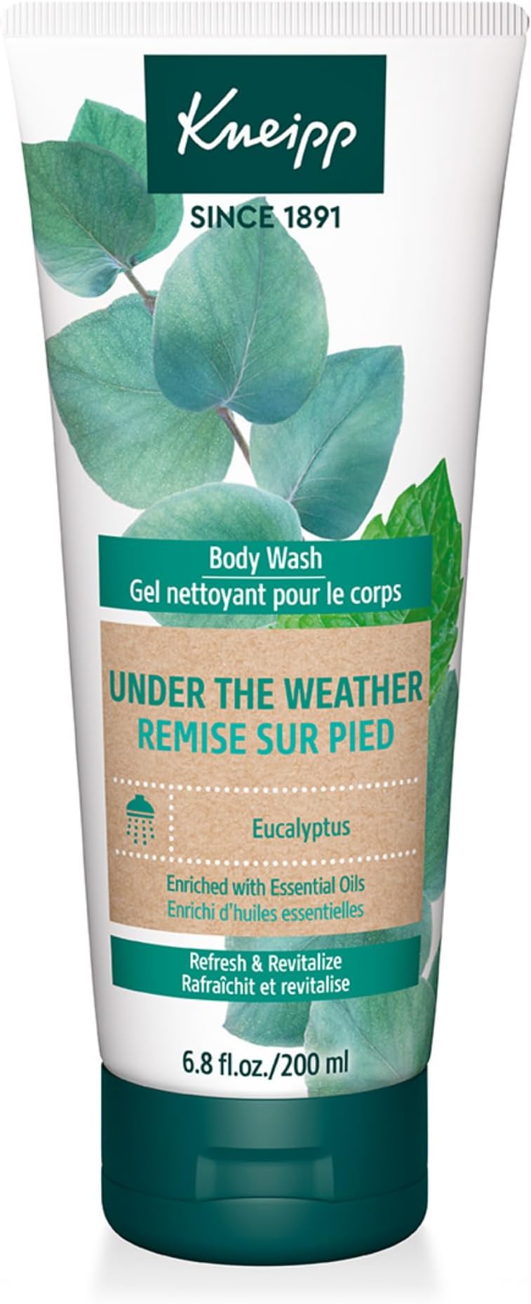 Kneipp Mint and Eucalyptus Sinus Relief Body Wash 200ml