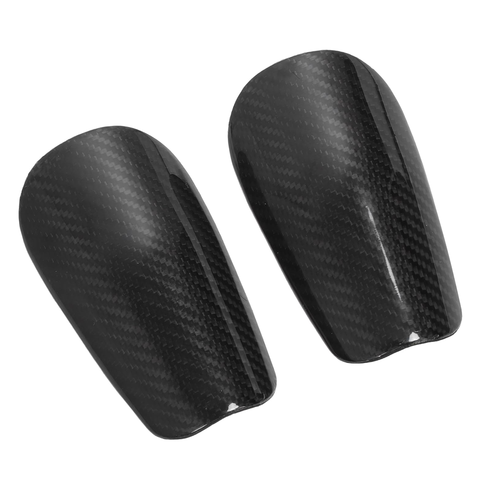 Tibia Football Pad, Shin Guard Super Léger Composite Material Fiber for Sports (Black)