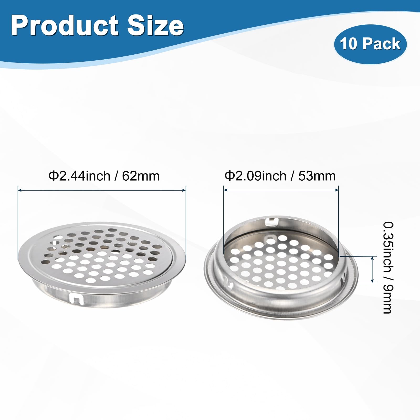 M METERXITY 10-Pack Circular Soffit Vents - Image 3
