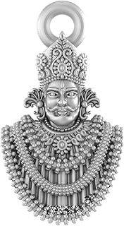 Akshat Sapphire Sterling Silver (92.5% purity) God Baba Khatu Shyam Ji Pendant for Men &amp; Women Pure Silver Lord Baba Khatu...