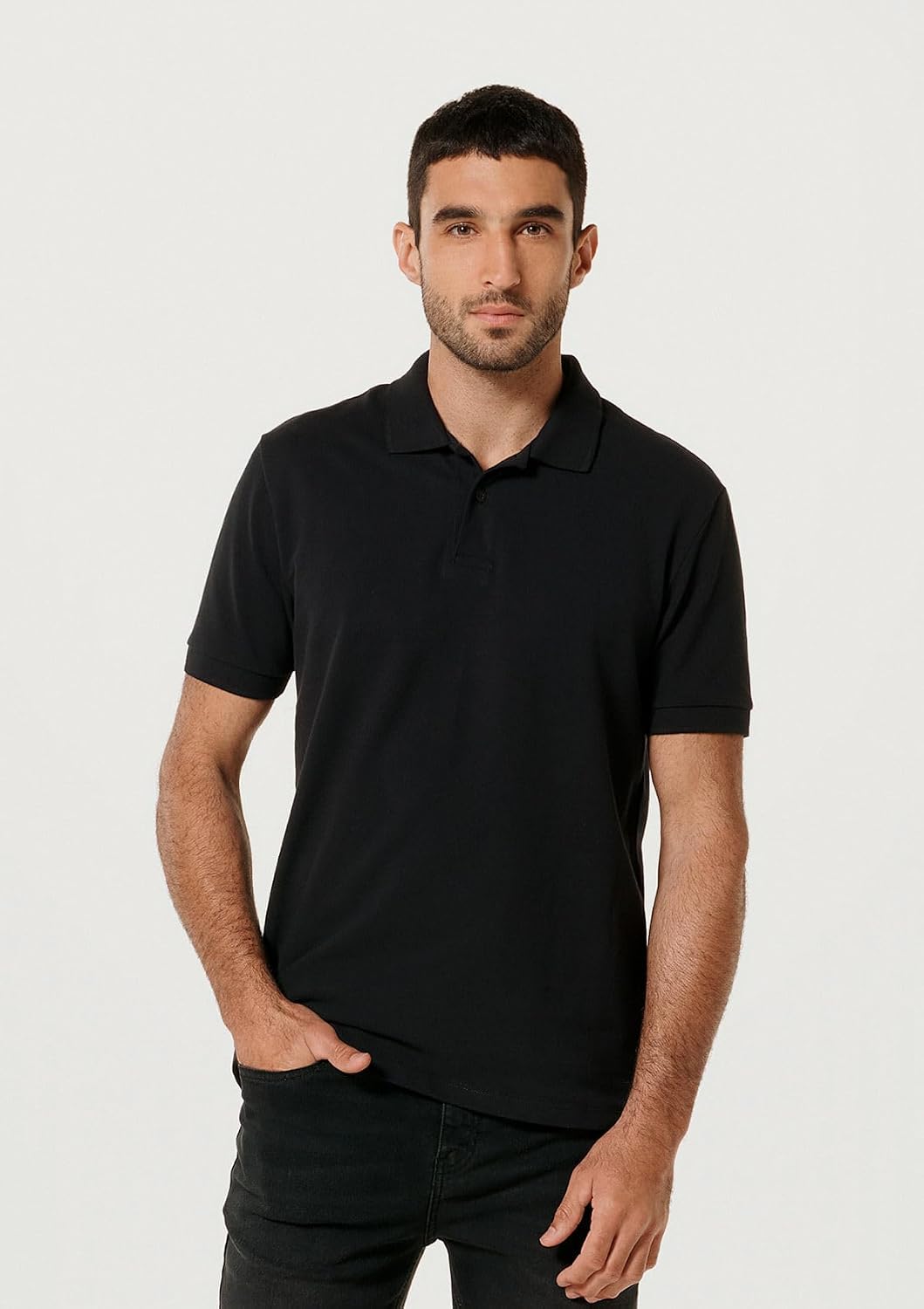 Kit Com 2 Camisas Polo Básicas Masculinas Kit Com 2 Camisas Polo Básicas Masculinas