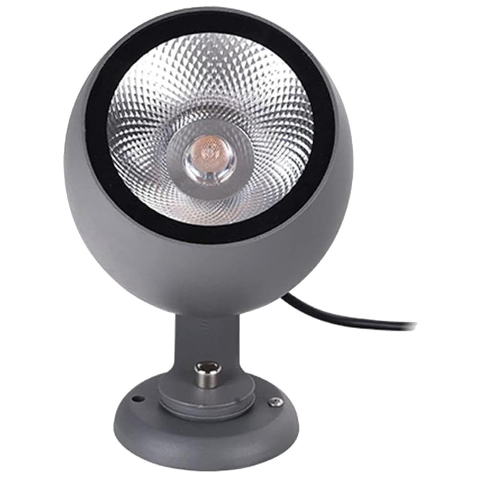 Faro Rotante - Faretto A Fascio LED Luci, Luce per Esterni COB per Alberi da Giardino AC85-265V, Fari LED da Giardino Impermeabili IP65, per Decorare Cortili, Hotel(Warm Light,10W-AC85-265V)
