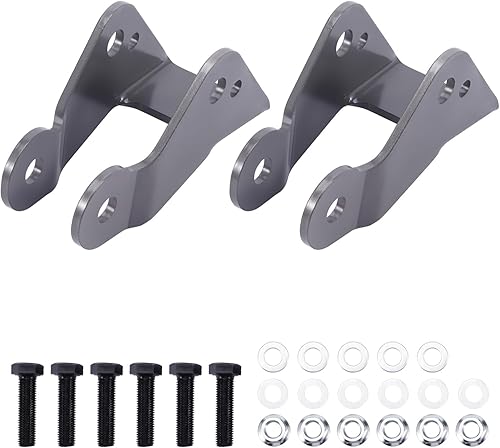 Miniatura 7 de Tuningsworld Extensión de amortiguador de 3" a 5" para Chevy Silverado C1500, para GMC Sierra C1500 2WD 1988-1998, soportes de extensión de