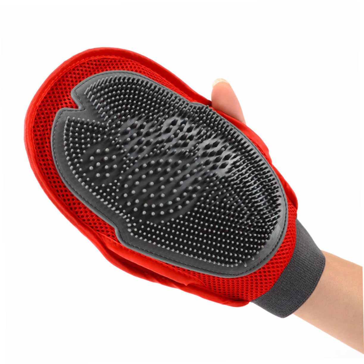 SEWOART Soft Rubber Pet Grooming Glove Dog and Cat Hair Brush for Easy Cleaning and Massage