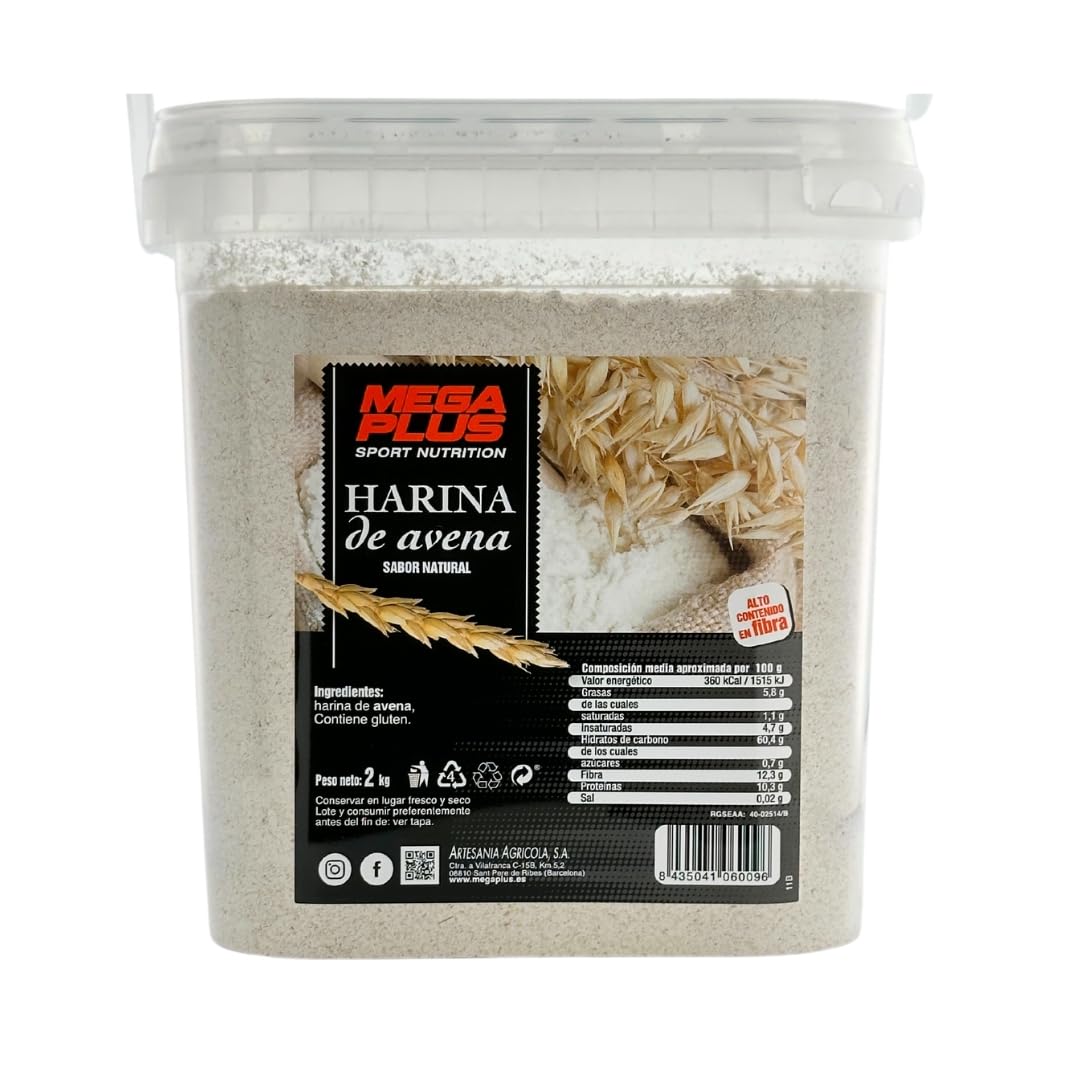 Harina De Avena Sabores - Mega Plus - Harina De Avena Integral - Para Batido Proteinas O Cereales Avena - Avena En Polvo 8 Sabores - Carbohidratos Y Vitaminas - Sin Azucar - Donut 2kg — view 7