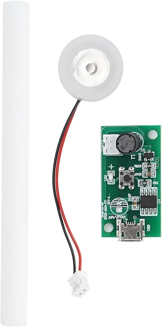 Zerodis 740 Holes 5μm USB 5V Ultrasonic Atomizer Humidifier Atomization Plate Circuit Board Cotton Swab Kit Driver with Timing Switch Humidifier Accessories