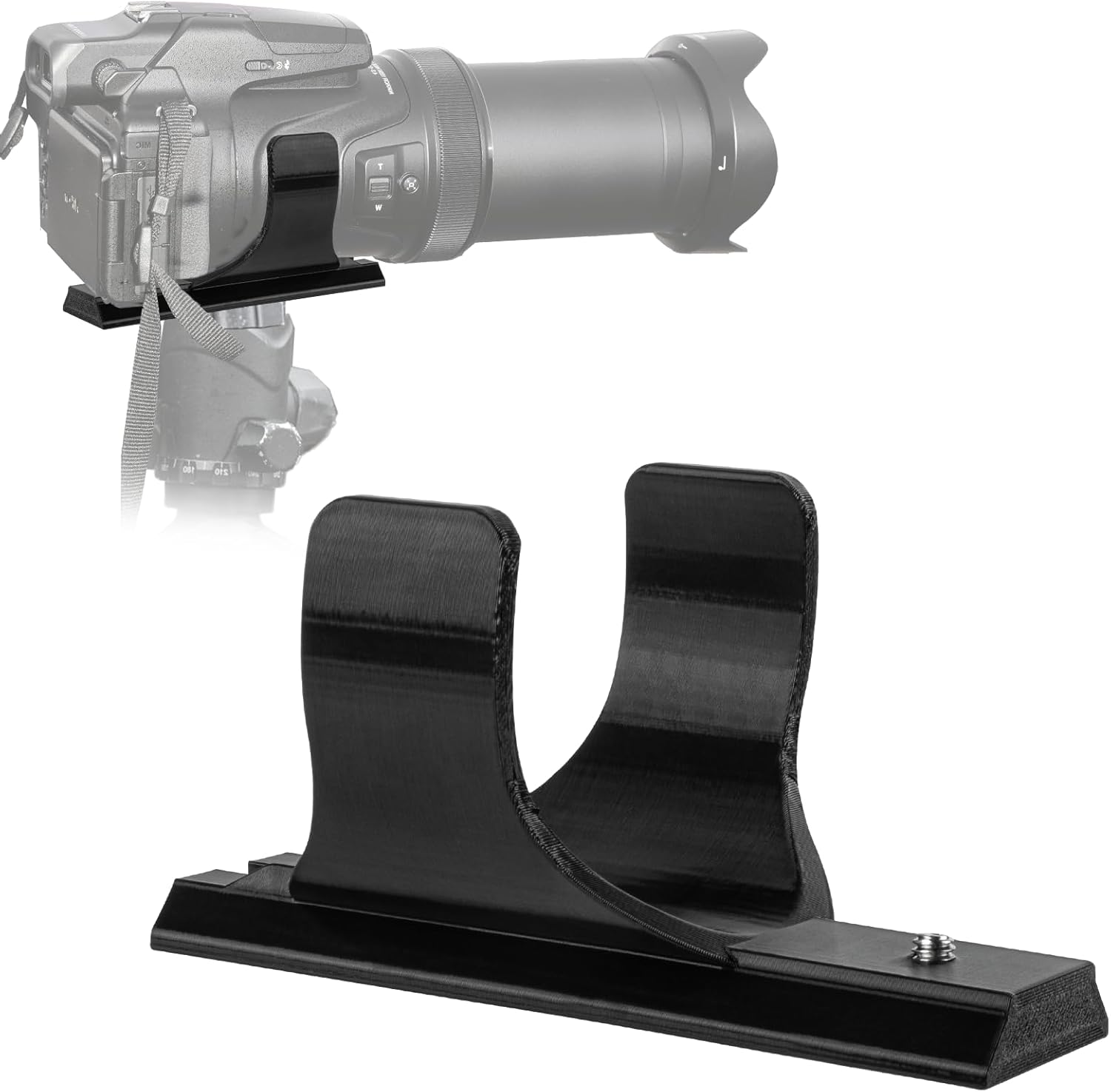 Compatible with Arca Swiss Quick Release Plate, Camera Mount, Compatible with Nikon P1000/P1100, Extended Base Plate for Better Balance & Stability