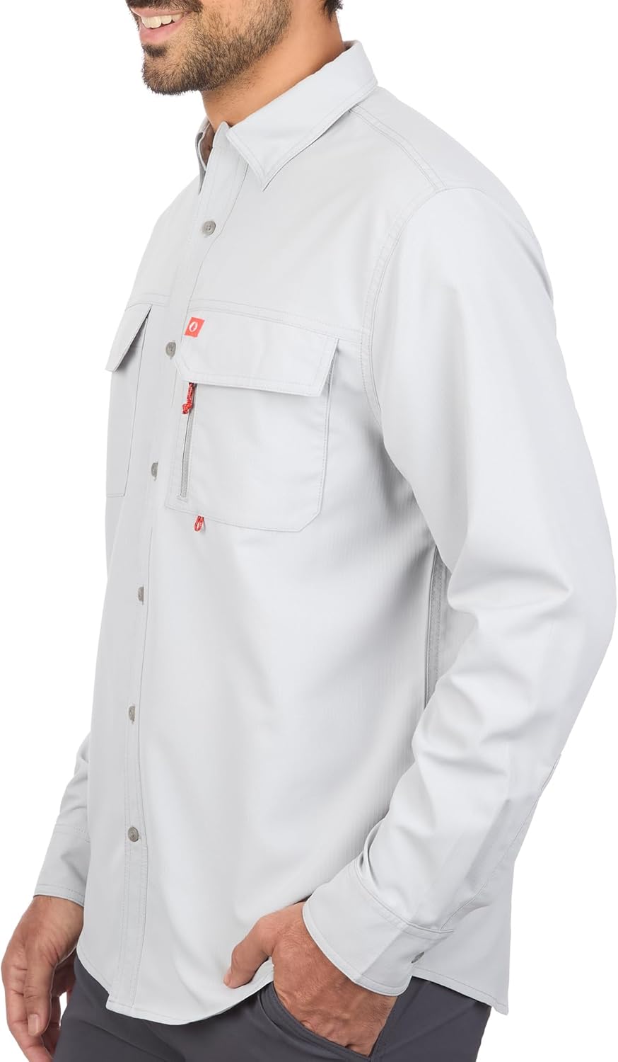 The American Outdoorsman Poly Grid Performance Ripstop Long Sleeve Guide Shirt – UPF 50+ Sun Protection Quick-Dry Outdoor Top - Image 2