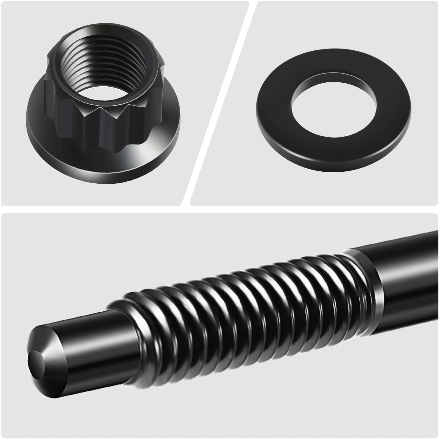 DNA MOTORING Cylinder Head Studs Kit Compatible with 2004-2020 Chevy GMC 4.8L, 5.3L, 5.7L, 6.0L Gas Flex LS Engines, LEPOW-118