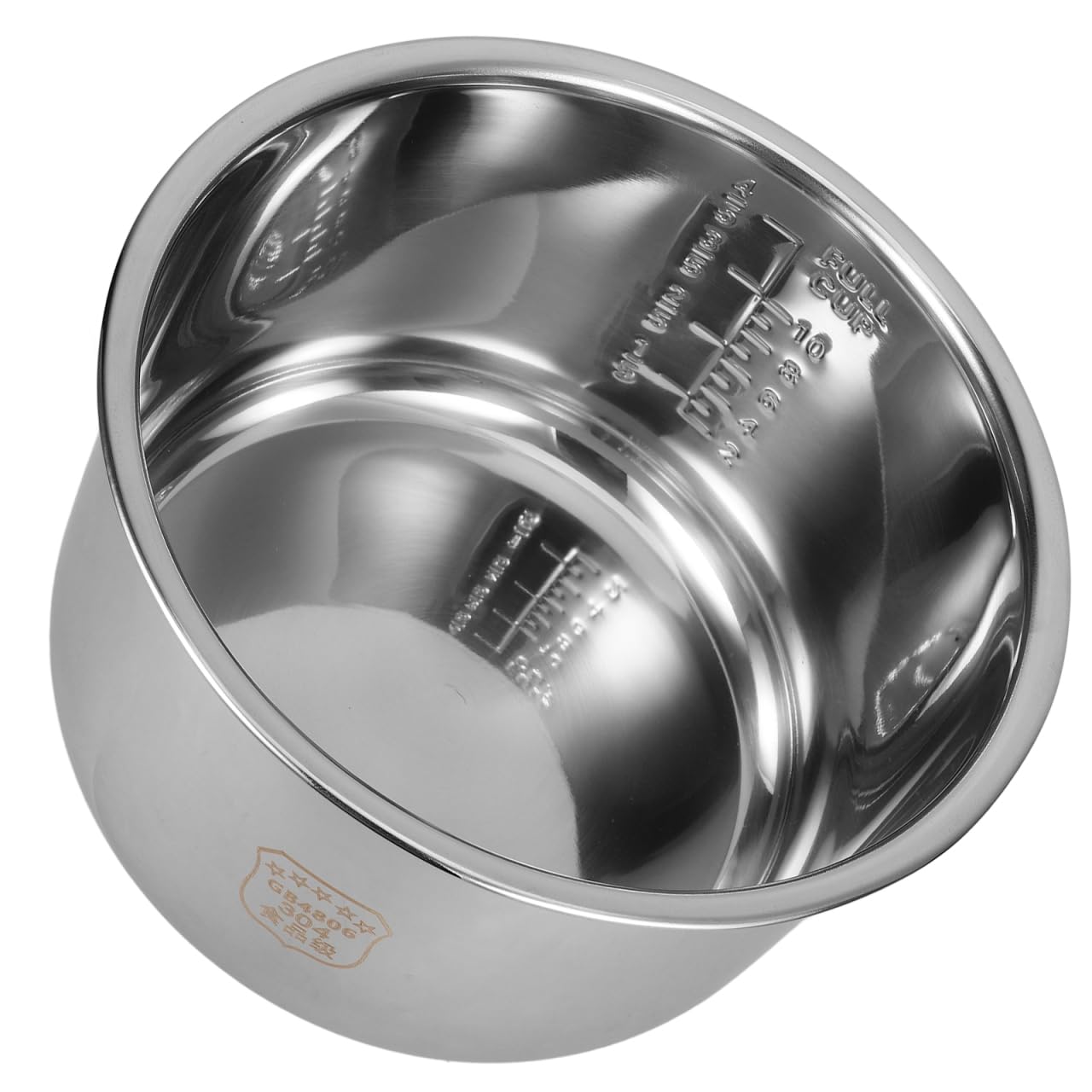SOIMISS Pot Intérieur Cuiseur Riz 5L en Acier Inoxydable 304 Résistant et Polyvalent, Doublure Universelle pour Cuiseur Riz et Ustensiles de Cuisine INOX