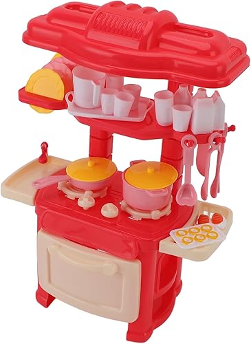 Miniatura 3 de TOPINCN Juego de cocina de simulación para niños pequeños con luces, sonidos, ollas, sartenes, utensilios de cocina, regalos para niños y niñas