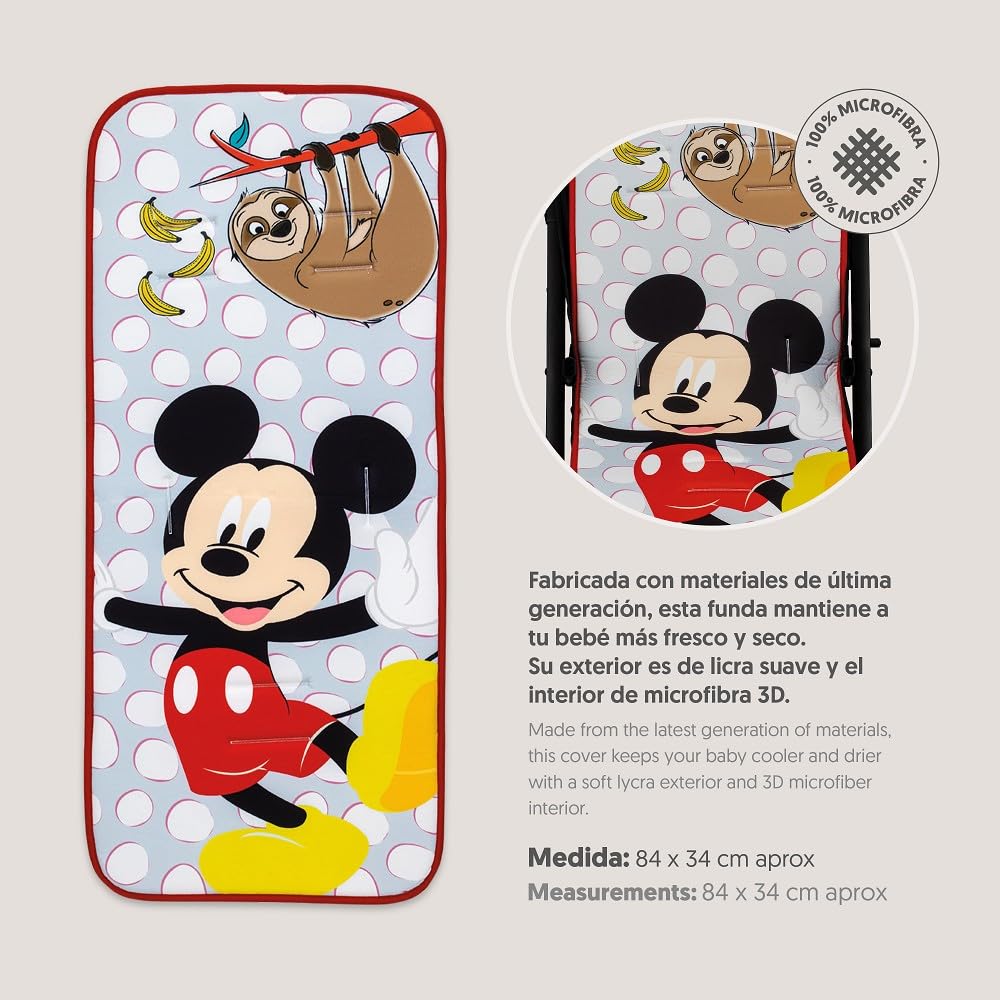 Interbaby Housse de Poussette Disney Mickey Mouse The Crazy