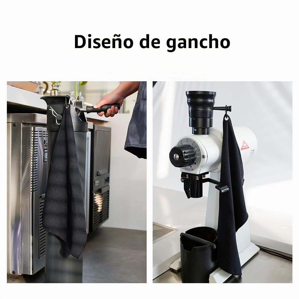 watchget Barista Towel - Paquete de 4 toallas para máquina de espresso, toallas barista para café expreso, toallas de café expreso, para cafetería, cafetería, juego de paños de microfibra espresso (12