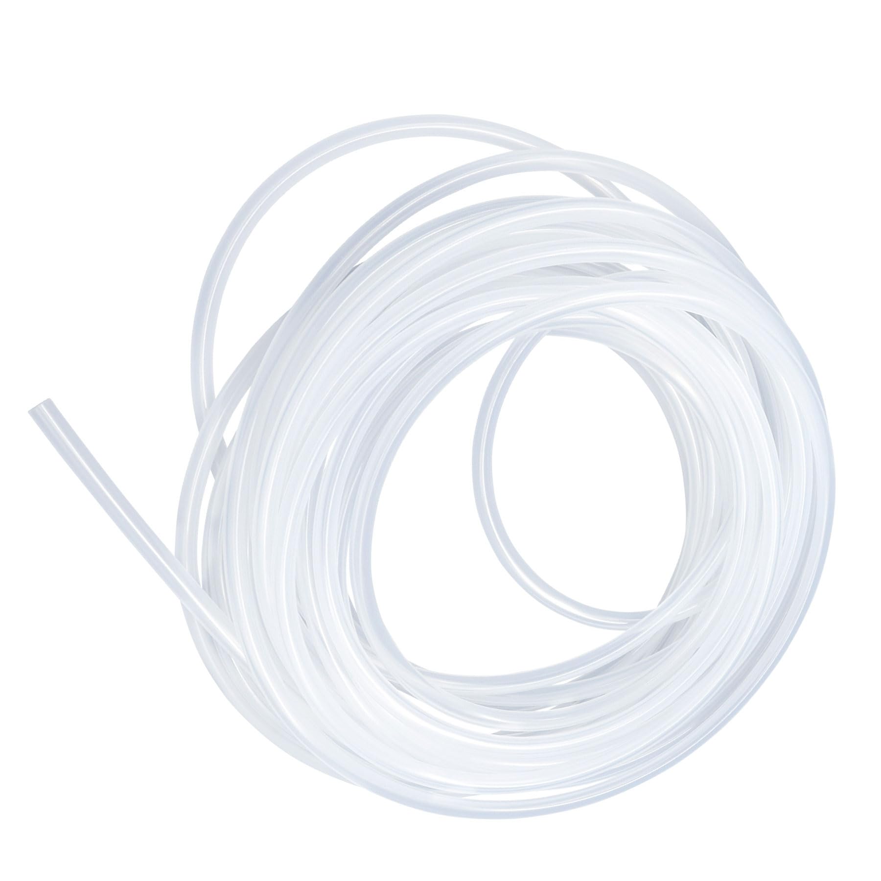 Lavmhab Transparent Clear Silicone Tube Food Grade Hoses Size 3Mm X 6Mm, Length 6M (19.6Ft), Thickness 1.5Mm, Flexible Rubber Silicone Tubing For Air Hoses Water Pipes