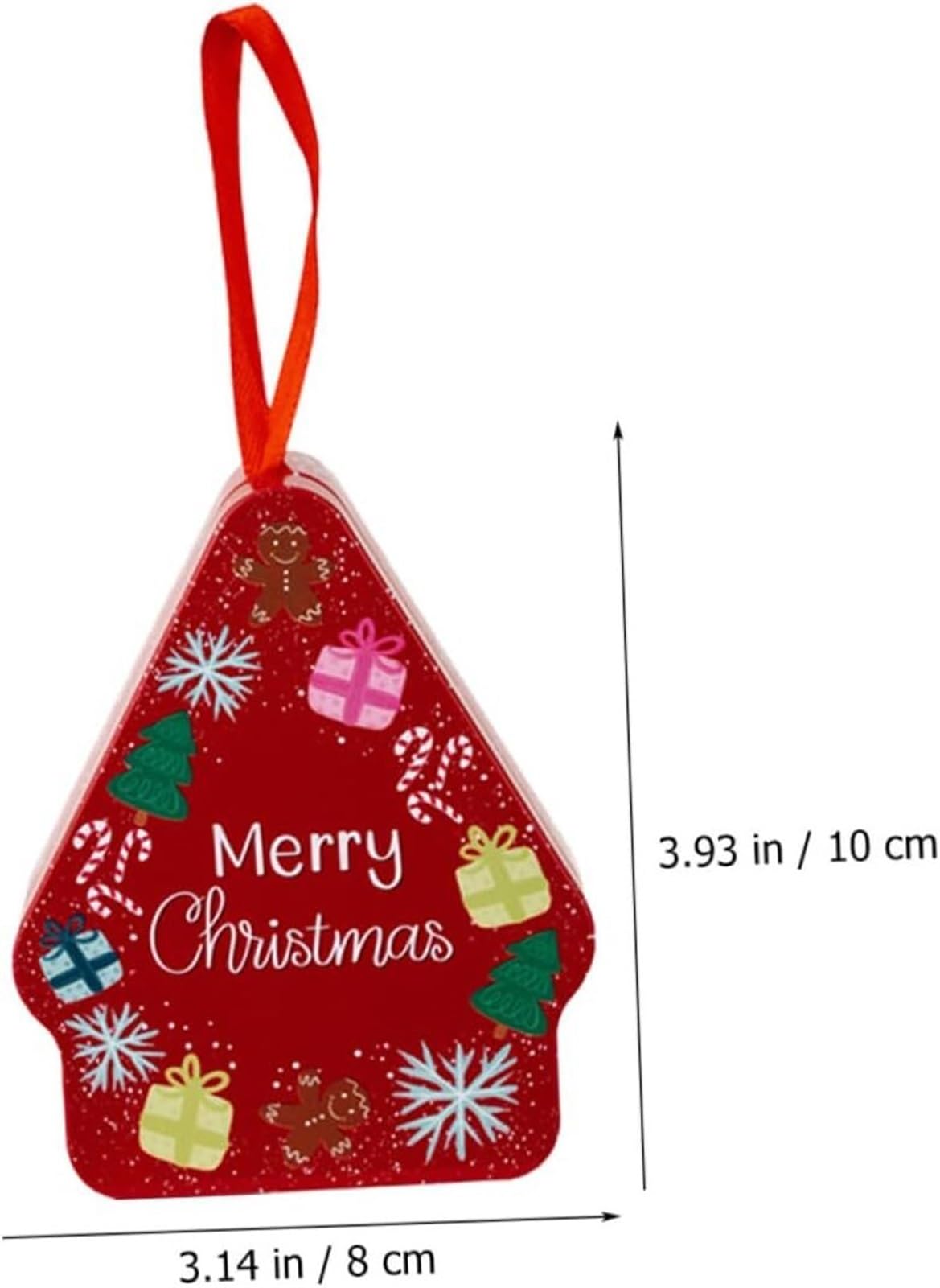 Scatola regalo di Natale, scatole regalo, 10 Barattoli di caramelle di latta di Natale Scatola regalo di Natale Biscottiera di Natale scatola di biscotti scatola di caramelle rotonda in ferro battuto