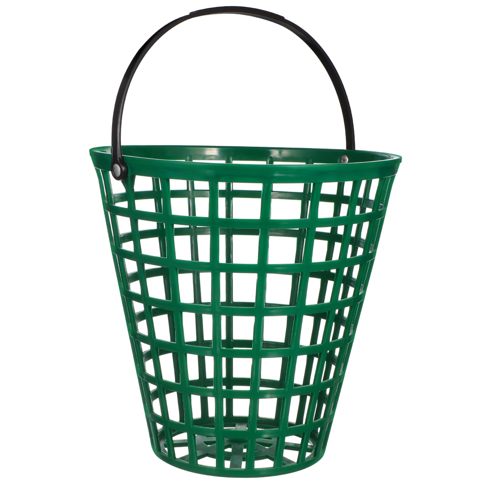 Golf Ball Basket, Golfball Container with Handle Ball Holder Contain (Green, Can Pack 100pcs)