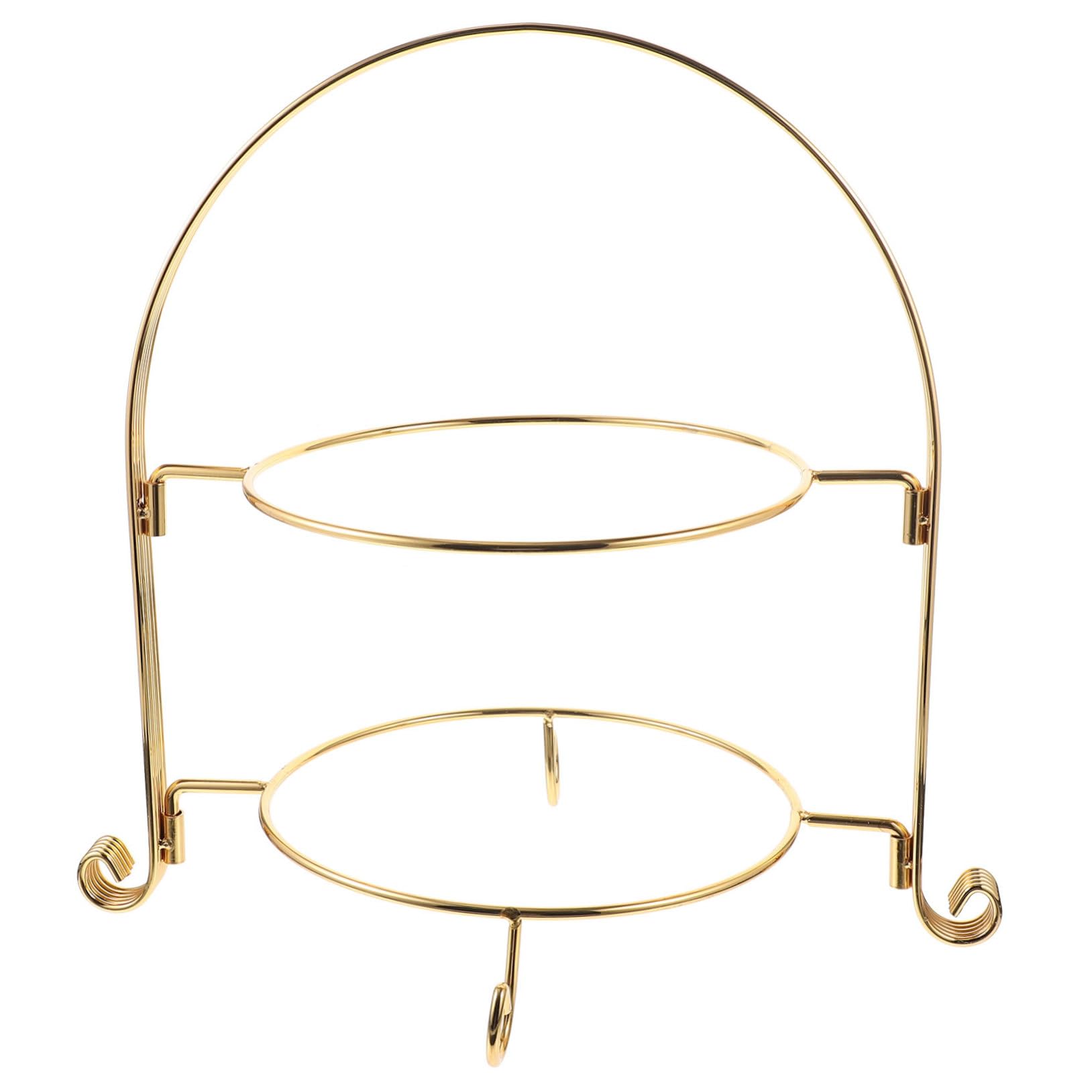HOLIDYOYO Snack Stand DIY Cupcake Stand 2 Tier Cake Stand Pastry Serving Stand Two Tier Serving Stand Round Cake Carrier Cupcake Holder Tower Decorative Tray Show Rack Detachable Cake Stand