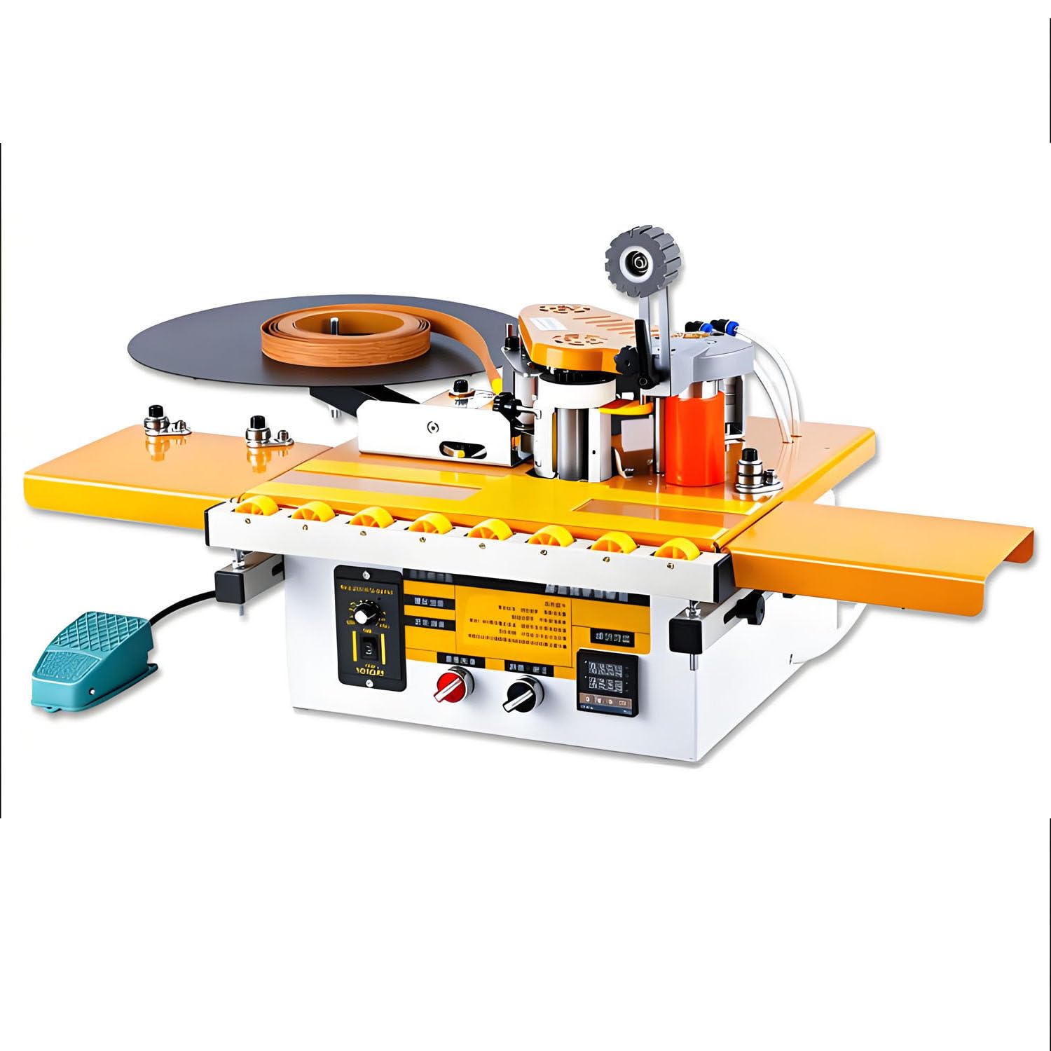 Portable Edge Bander Curve/Straight, Auto Cut, 2-Side Glue, Smart Temp 110V