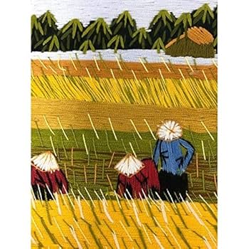 ベトナムで購入した刺繍の絵。半額で ベトナムで購入した刺繍の絵。