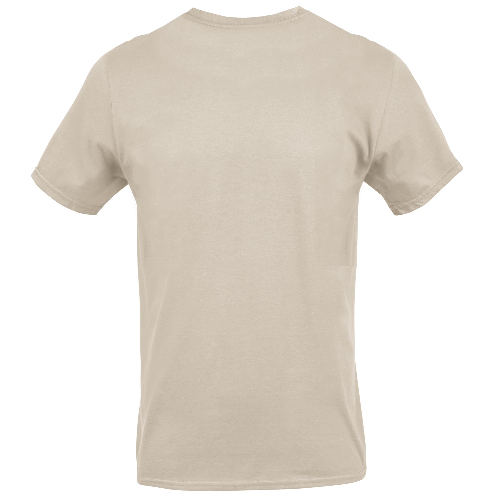 Gildan Men's Crew T-Shirts, Multipack, Style G1100, Black/Odyssey Grey/Bone/Cream/White (5-Pack), Large view 5