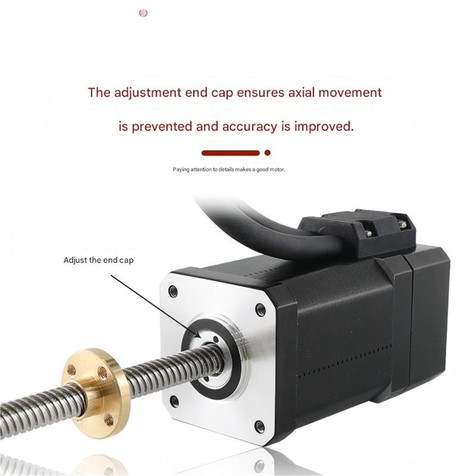 NEMA17 Closed Loop Schraubenmotor 2A 28N.cm Schrittmotor T8 for 3D-Drucker Schrittmotor(Height 34mm 4 Screw Lead)