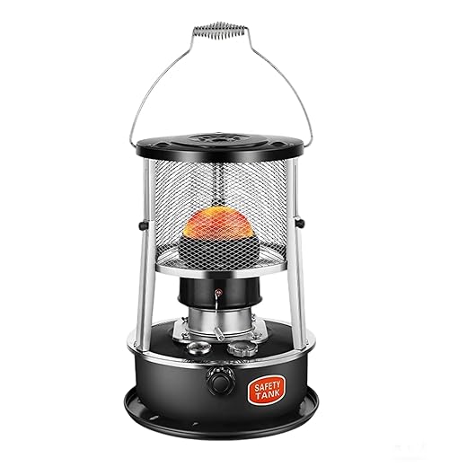 Portable Kerosene Heater, Non-Electric Heater for Tent Cooking Ice Fishing Home and Survival Emergency, Black