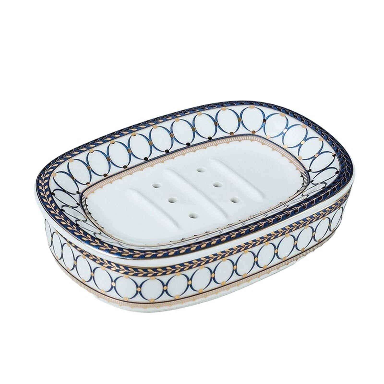 Jfnklfg Color3 Ceramic Soap Dish Double Layer Soap Holder