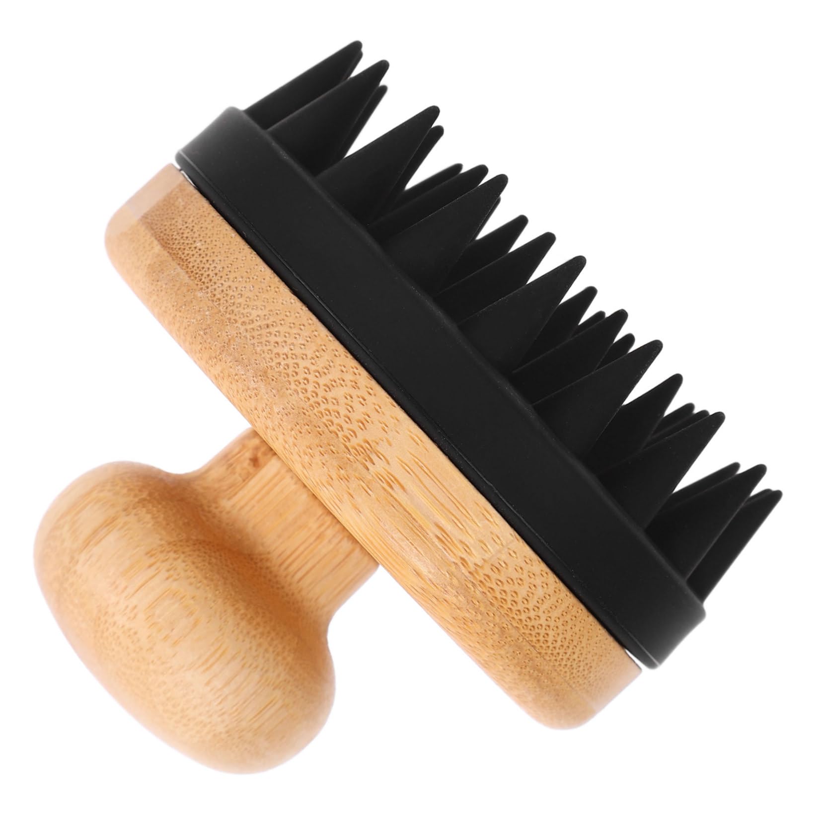 FRCOLOR 4 Stück Shampoo-Bürste Haarwaschbürste Haarbürste Bambus Shampoo Bürste Massagegürtel Haarshampoo Shampoobürste und Kopfhautpeeling shampoo kopfhautmassagegerät ， Black
