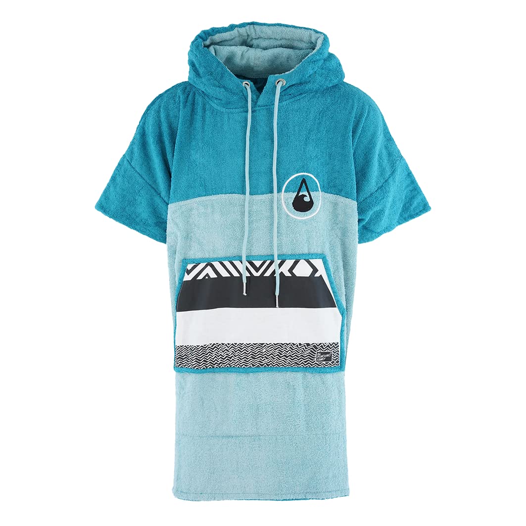 Poncho Spogliatoio WAVE HAWAII Air Surfponcho In Bambù E Cotone, Taglia M (155-185 Cm), Multicolore, Per Nuoto E Spiaggia