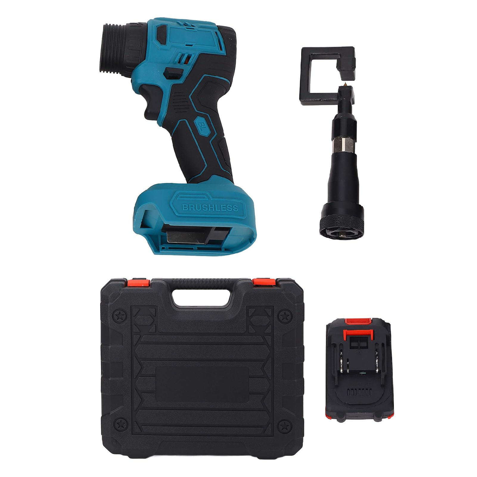 Jeffergarden Pistola Remachadora Eléctrica con Cabezal Giratorio 360 Alicates Remachadores Eléctricos Alicates Eléctricos Batería de Litio Recargable de 21 V Fuerza de Ajustable Punta de