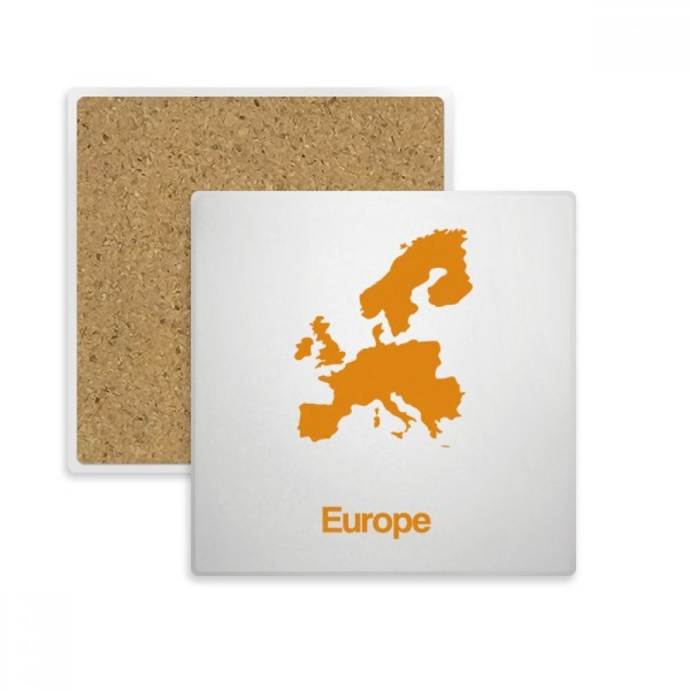 Cadeau de boissons original dessous de verre carte Europe multicolore