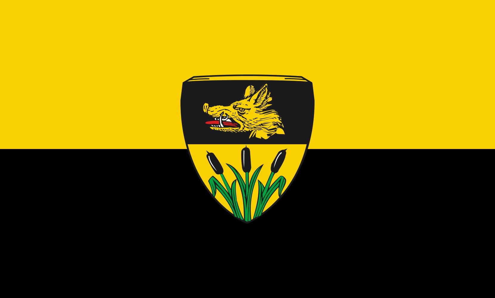Drapeau paysage Röhrmoos résistant grand format horizontal de 1,35m²