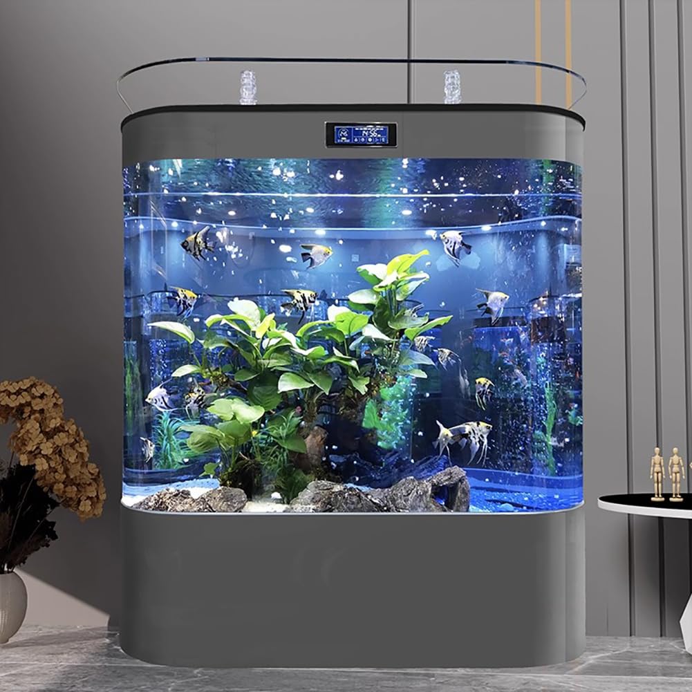 Set di Acquari di Lusso Intelligenti, Grande Acquario Ecologico per La Casa, Acquario Verticale Integrato, Attrezzatura Completa per Acquari,Length 100cm a
