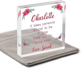 It Takes Someone Special To Be A Sister Gifts, Personalised Thank You Sister Birthday Gifts, Sister Wedding, Sister Gifts From Sister Big Sister Her Sis, With Grey Bag